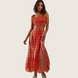 Floral Red Maxi Set - Free People